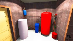 Plant Room With Heat Pump